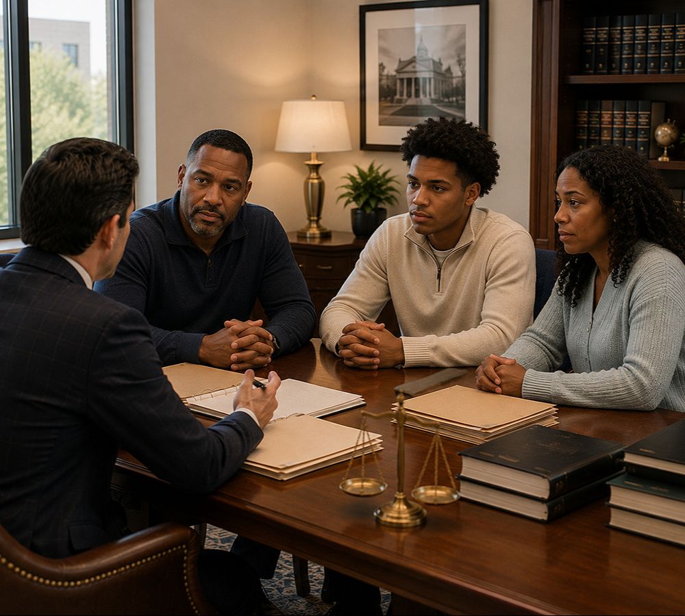 Family meeting with a criminal defense attorney in Neenah WI.